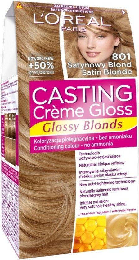 CASTING L'Or al Paris Casting Crème Gloss haarkleuring 801 Satin Blonde