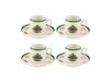 Spode Christmas Tree Ensemble de tasses à expresso et soucoupes, 9 cl, Ensemble de 4