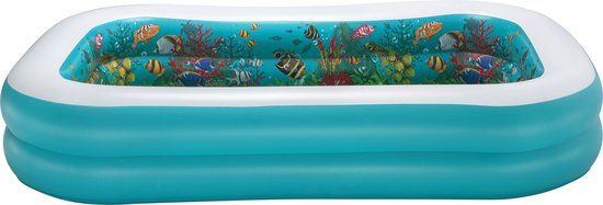 Bestway Opblaasbaar Kinderzwembad 3D 262 x 175 x 51 cm Blauw
