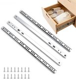 Famanu - Ladegeleiders set 2 paar, tweeweg uittrekbaar 310-490 mm, uitschuifbaar staal voor 17 mm gr