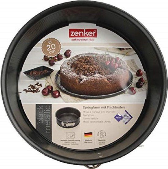 Zenker Springvorm met scharnier 20 cm Zwart Staal