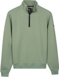 Baileys Heren Trui Half Zip Sweater Jacquard Sweatshirt Groen XL