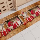 PETTI Artigiani Italiani - Keukenloper voor Kerstmis, keukenmat, antislip, wasbaar, kersttapijt, 52 x 380 cm, elf, gemaakt in Italië