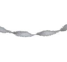 Folat Draaiende Slinger Feestdecoratie Zilver 6m