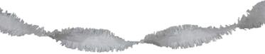Folat Draaiende Slinger Feestdecoratie Zilver 6m