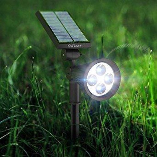 Solarlampkoning Solar LED tuinspot Highlight Koud Wit op zonne energie - 3 stuks