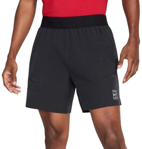 Nike Court Advantage Dri-FIT Short Heren - Maat S - Zwart