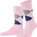 Burlington Manchester gedessineerd katoen sokken heren roze - maat 40-46