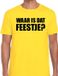 Bellatio Decorations Waar is dat feestje Partykleding t-shirt Geel Heren XL