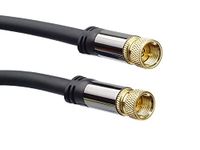 PremiumCord Satellietantenne HQ-kabel F-stekker naar F-stekker (135 dB), 4x afgeschermd, metalen connector, lengte 5 m