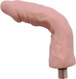 Auxfun Hismith Dildo Buigbaar 3XLR voor Auxfun Basic Seksmachine Beige 18 cm