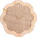 Ostaria Wandklok Hortensia - Ibiza stijl - D50 cm - rotan - naturel