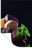 StickerSnake Muursticker - Rustiek Fruit Kaas Tafel Stilleven - 20x30 cm