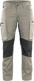 Blåkläder Dames Service werkbroek Stretch 7159-1845 - Vrouwen - Khaki/Zwart - 48