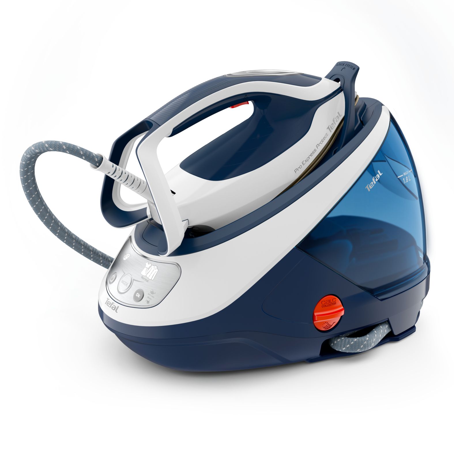 Tefal Pro Express Protect GV9221 Stoomgenerator - 2600W - Blauw/Wit
