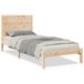 vidaXL Bedframe Massief Hout 90x210 cm Naturel