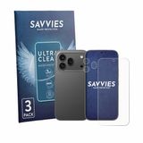 Savvies - Screenprotector voor Honor 600 Pro (Voor+Camera) - Folie Beschermfolie transparant 6 Stuks