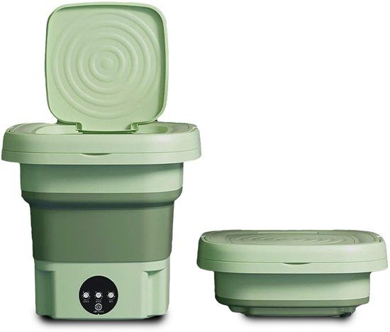 Aqua Laser Mini-wasmachine | Camping-wasmachine | Draagbare mini-wasmachine | Studenten Wasmachine - Groen