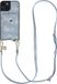 AVY Étui pour Apple iPhone 14 / 13 | Avec Cordon et Porte-Cartes | Compatible MagSafe | Étui en Similicuir avec Cordon bandoulière et Portefeuille | Long Denim | Denim