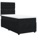 vidaXL Boxspringbed met matras, fluweel, zwart, 140x200 cm