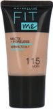 Maybelline Fit Me Matte + Poreless Foundation - 115 Ivory - 18 ml