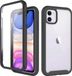 iMoshion 360° Full Protective Case - iPhone 11 - Zwart / Transparant