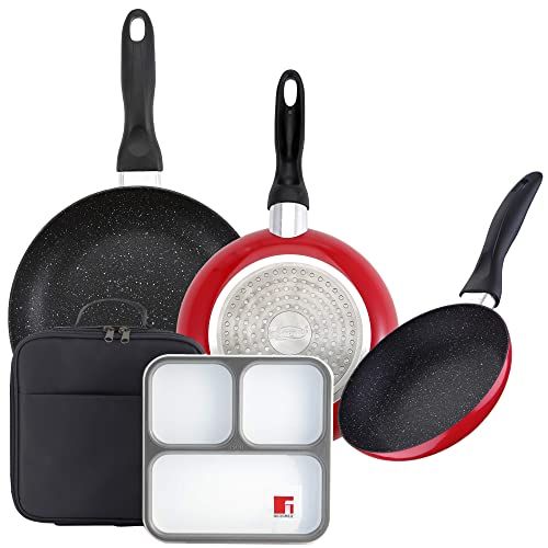 San Ignacio - Braadpannenset - 3-delig - 16/20/24 cm - Met isothermische tas