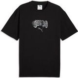 Puma T-shirt - GRAPHIC Balloon Art Relaxed Tee - S tot XL - voor Mannen - zwart