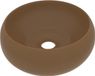 vidaXL Wastafel rond 40x15 cm keramiek matcrème