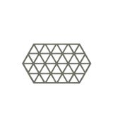 Zone Denmark Triangles Pannenonderzetter, Siliconen, Olijf/Taupe, 24 x 14 cm