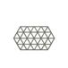 Zone Denmark Triangles Pannenonderzetter, Siliconen, Olijf/Taupe, 24 x 14 cm