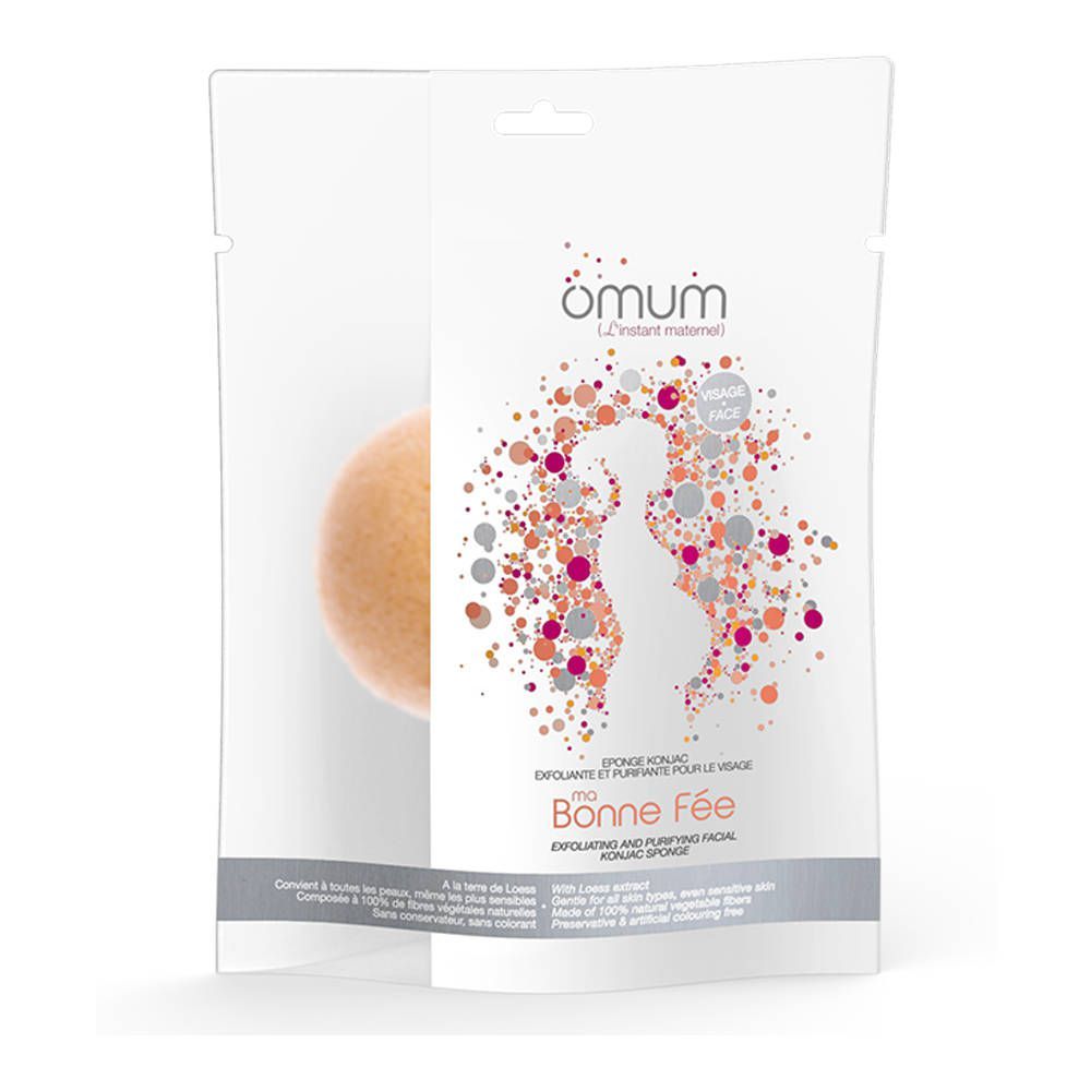 Omum ma Bonne Fée Konjac Spons - Gelaat Bio 1 stuk