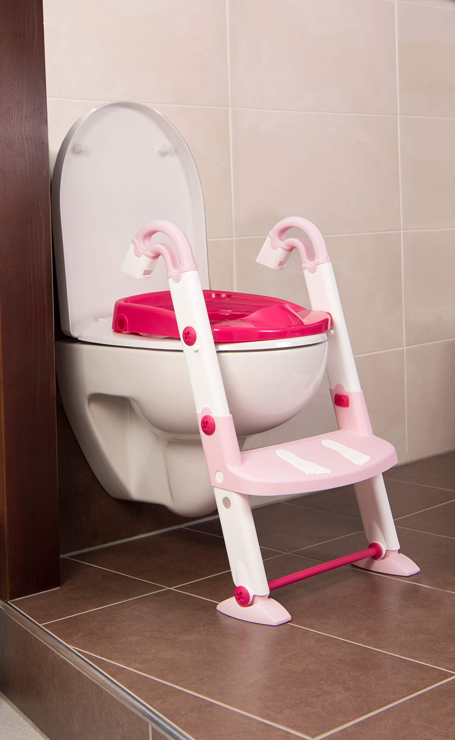 Rotho Babydesign Babydesign toilettrainer Kidskit 3-in-1 roze/wit wit, roze