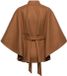 &Co Woman Jack met ceintuur - 100% Katoen - Lange mouw - Effen - Vrouwen - Casual - Bruin