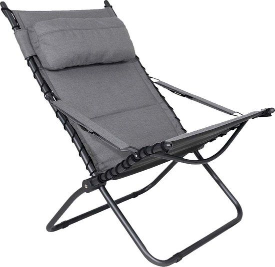 Crespo Loungestoel AP/262 - Licht Grijs - Relaxstoel - Inklapbaar