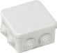 Boîte de distribution IP55 80x80x45mm plastique incolore