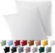 Blumtal Kussensloop Microvezel Kussenhoes 50 x 50 cm - Wit - Met Rits - Set van 2