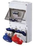 Gewiss - Frame Combibloc ASD - wandmontage - 1 stopcontact 2P+T 16A + 1 bus 3P+N+T 16A - IP55