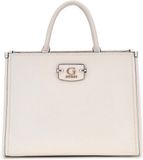 GUESS Handtas Schoudertas Nastra 2 Compartment Tote Bag Cream White Crème