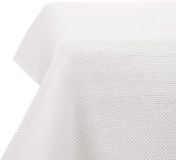 Deconovo Tafelkleed Waterafstotend Tafelkleden Lotus Effect Tafelkleed Linnenlook, 274x137 cm, Wit, 1 Stuk