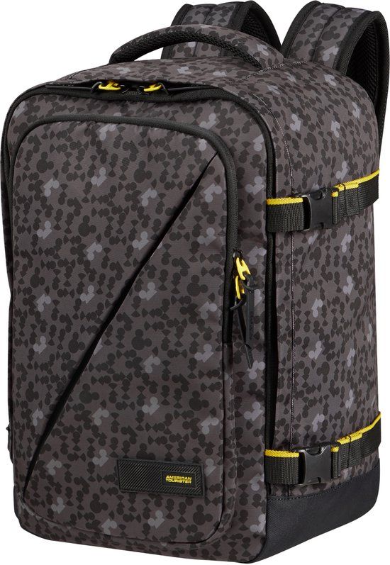 American Tourister Take2Cabin Casual Backpack 24L Mickey Urban Pixel Dark Grey