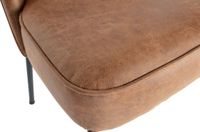 WOOOD Vogue Eetkamerstoelen - Leer - Cognac - Set van 2
