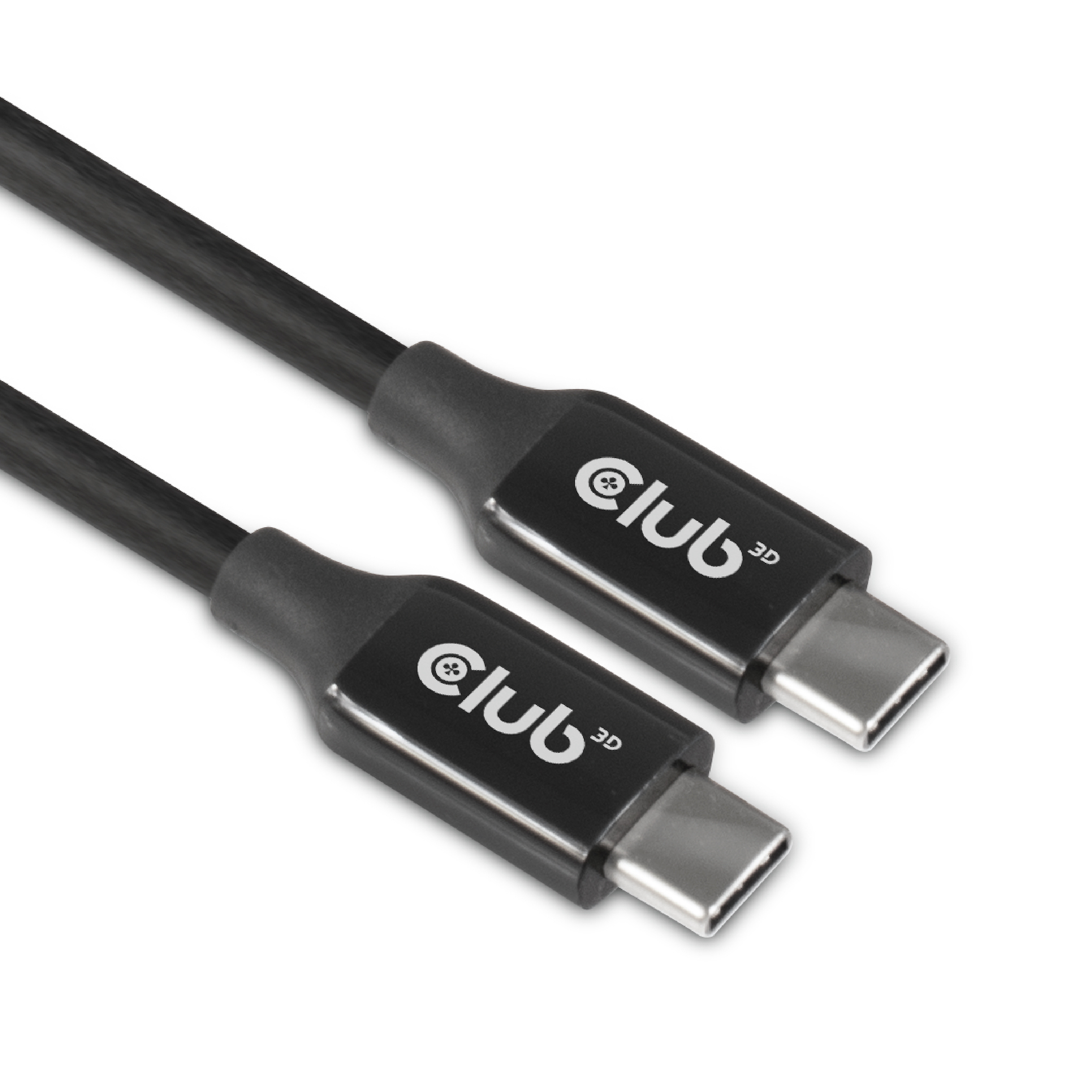 Club 3D USB 3.2 Gen2 Type C naar C Actieve Bi-directionele Kabel 8K60Hz (alt modus) M/M 5m/16.4ft