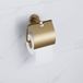 FortiFura Calvi toiletrolhouder - met klep - PVD - geborsteld messing (goud)