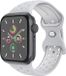 iMoshion Sport⁺ Bracelet pour Apple Watch - 38/40/41mm - M/L - Platine Pur & Blanc