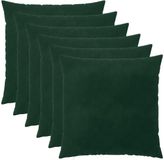 vidaXL - Kussensloop - 6 stuks - HEERLEN - Donkergroen - 80 x 80 cm - Katoensatijn