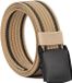 Bol Ceinture en toile de nylon solide pour hommes pour le travail et les voyages - 130 cm avec boucle en plastique