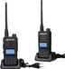Retevis RT85 talkie-walkie, talkie-walkie bibande (2m/70cm) avec longue portée, 200 canaux, radio FM DTMF, radio rechargeable 1400mAh pour radioamateurs, avec alarme d'urgence pour la sécurité, adapté aux chantiers (noir, 2 pièces)