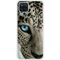 Samsung Galaxy A12 Oeil de leopard Verstevigd hoesje met sublimatie bedrukking