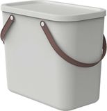 Rotho Albula Opbergdoos 25 liter met deksel, van kunststof (gerecycled PP), wit